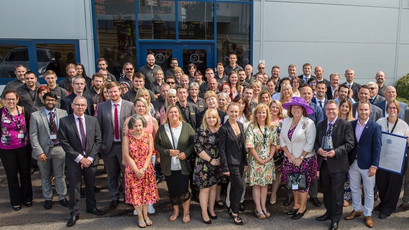 Peli BioThermal team 2017 when presented with their first Queen's Award