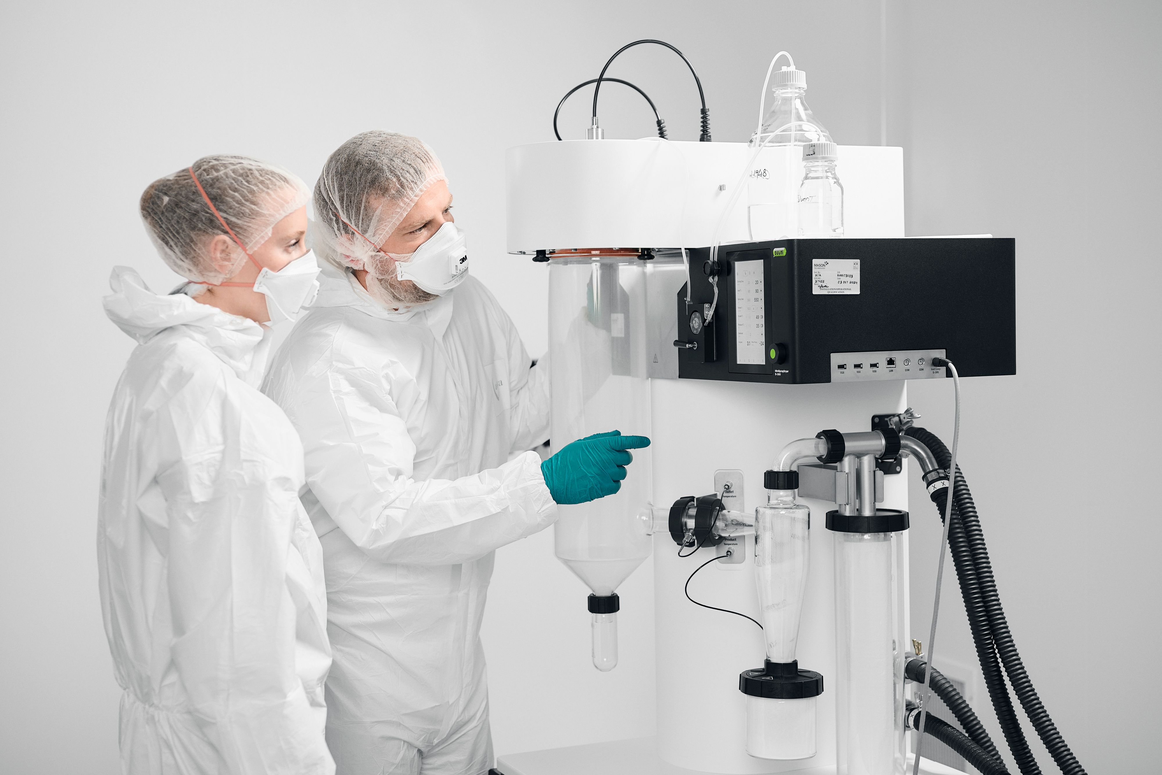 Lab-scale spray drying development at Aenova Killorglin (Photo: Aenova)