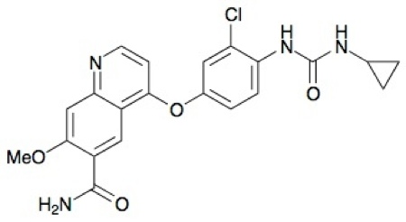 Anticancer agent – lenvatinib