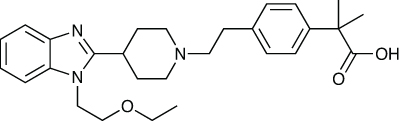 Antihistamine – bilastine