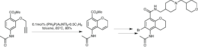 Scheme 2: Synthesis of a key benzopyran intermediate