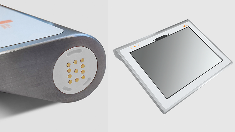 Apple iPad and Microsoft Surface in stainless steel housing for cleanrooms 