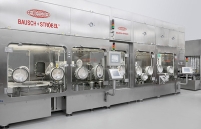 The sterility of the product to be filled is guaranteed by the isolator 