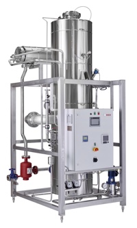The new, compact design of the evaporator contributes to optimal thermal use of heating energy, leading to high yields and low operating costs