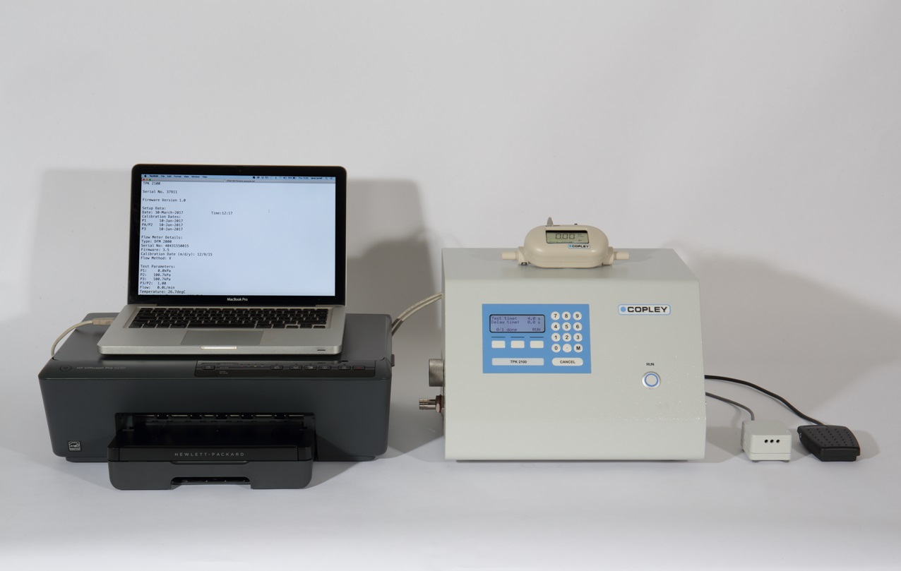 TPK 2100 with accessories and DFM 2000 from Copley Scientific