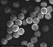 Highly defined polymer drug delivering microspheres