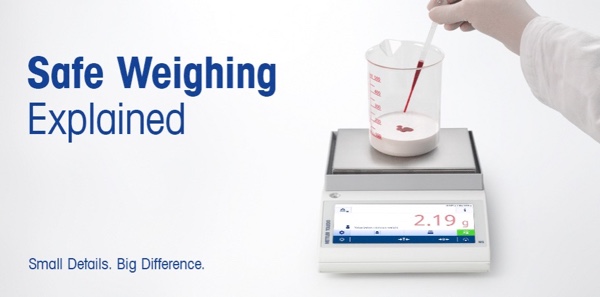 Establish the safe weighing range of your balance