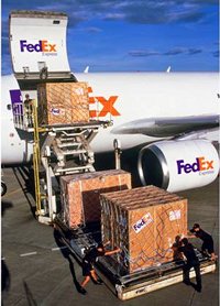 The FedEx Express temperature-controlled distribution service includes a dry ice capability