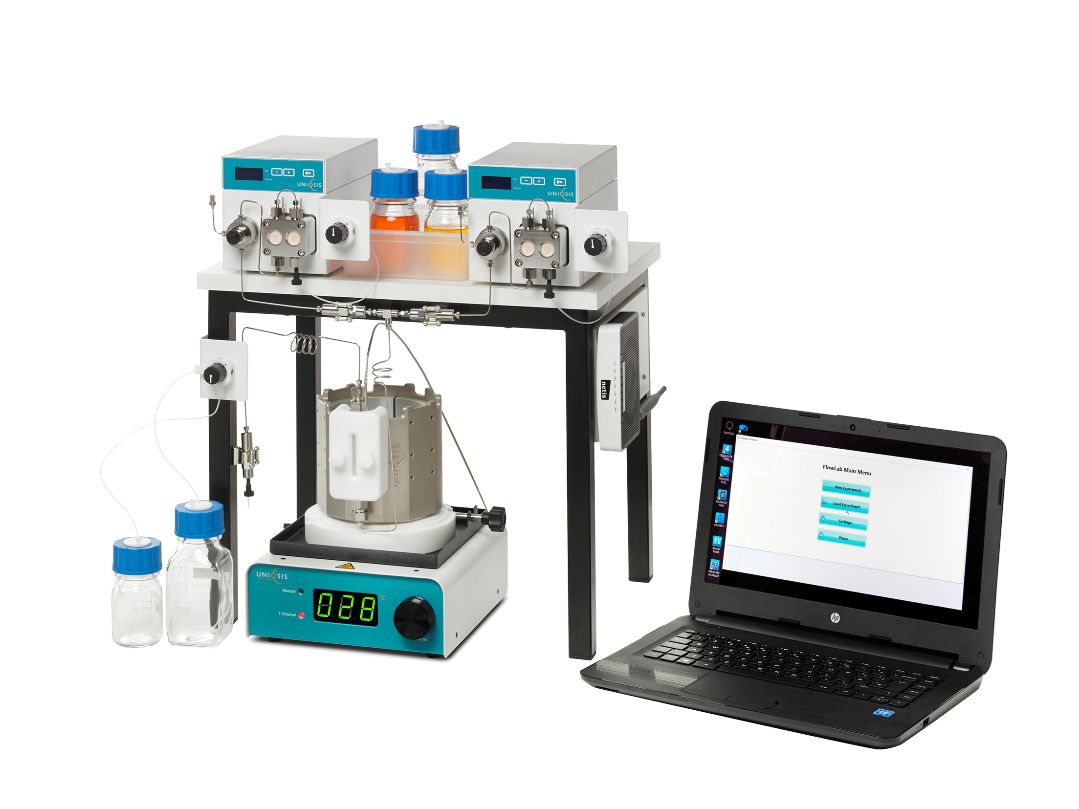 Flow chemistry system for high yield heterogeneous catalysis