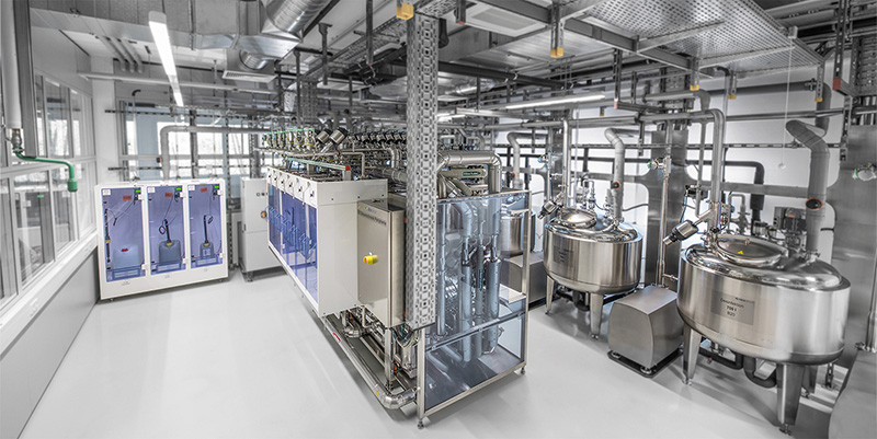 Thanks to the new facility, Bürkert Fluid Control Systems is now able to perform realistic process simulations for cleaning and sterilisation processes according to defined test conditions