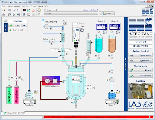 Hi Tec Zang LabVision: process visualisation and control from Labtex