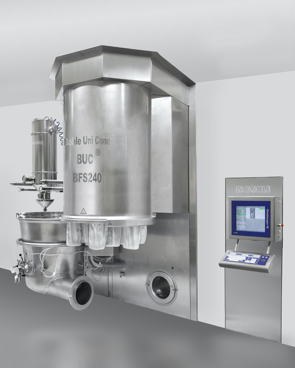 Fluidized-bed granulator: Granulation, Drying and Pellet Coating without Alteration