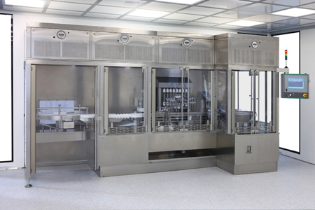 Marchesini used groundbreaking technologies for the sterile field for this sterile vial line
