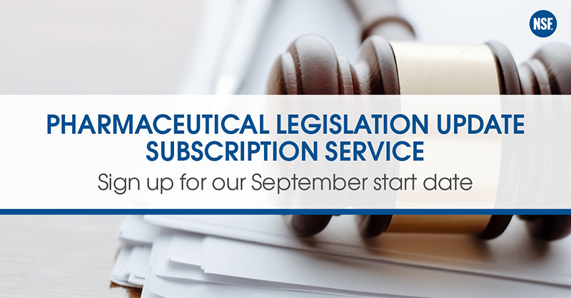 Pharmaceutical legislation update subscription service