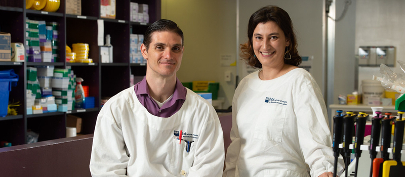 QUT Associate Professor Makrina Totsika and PhD student Anthony Verderosa have developed hybrid antibiotics in the fight against staph infections