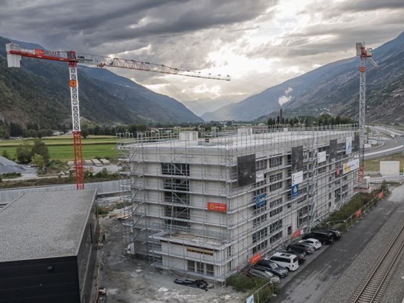 Current state of the superstructure in Visp. Image credit: ten23 health LinkedIn