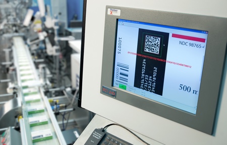 Printing serialisation codes on cartons