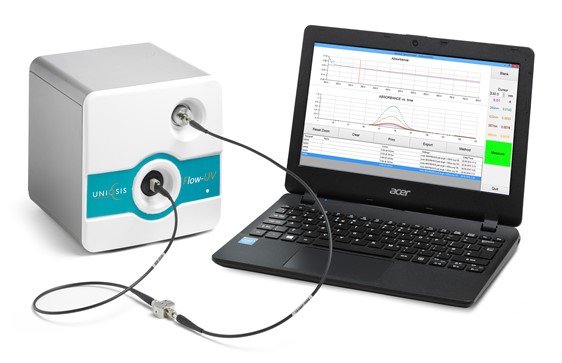 Universal UV-Visible detector for flow chemistry 