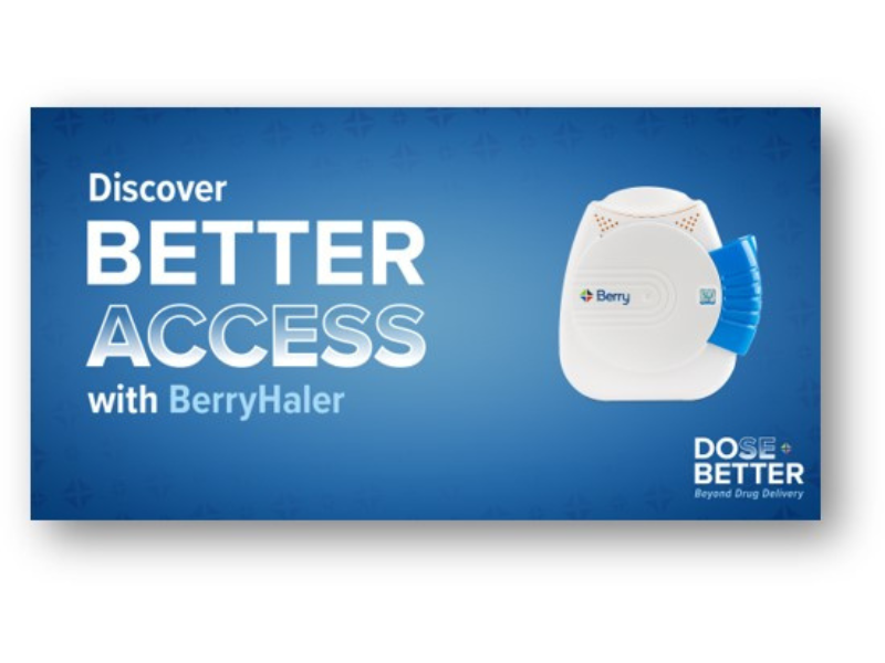 Berry’s dual chamber inhaler enables access to combination drugs