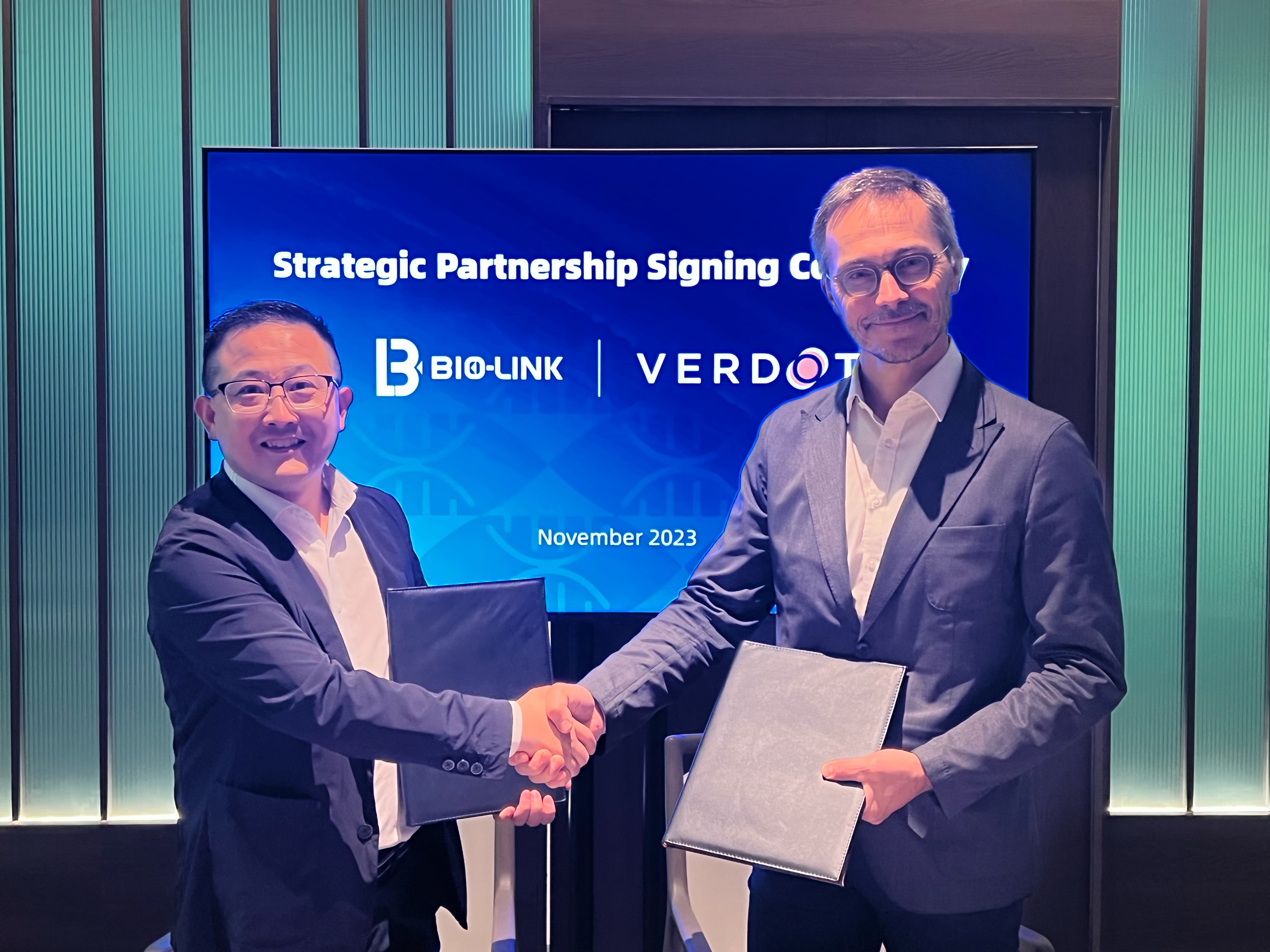 Bio-Link and Verdot forge strategic partnership to advance bioprocessing technologies in China