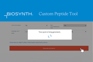 Biosynth’s unique online custom peptide toolset completed with full order tracking and QC data portal
