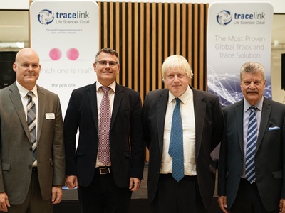 Boris Johnson opens TraceLink’s new European HQ 