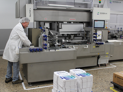 Cartons for human factor studies at Interphex