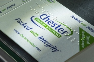Chester Medical installs digital carton printer for Braille