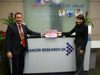 Cryoservice manager runs the extra mile for Cancer Research