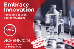 Discover Sepha’s latest packaging, CCIT & leak test innovations at ACHEMA 2024