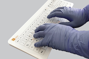 Disinfectable keyboards and tablets minimise the risk of transmission of pathogens