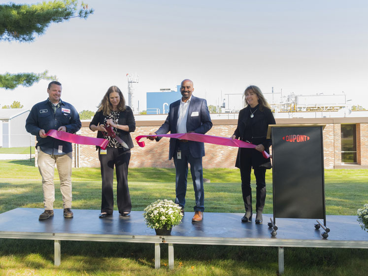 DuPont hosts ribbon-cutting for new medical elastomer mixers at Healthcare Industries Materials Site