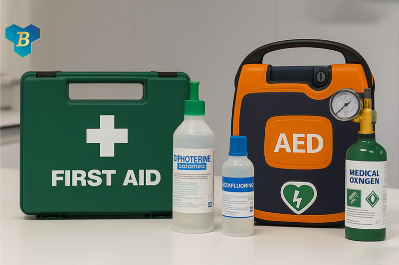 First aid readiness in analytical laboratories