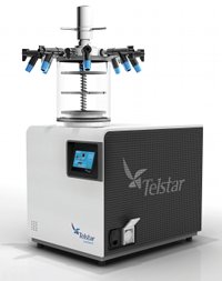 Freeze dryer offers pre-freezing, primary and secondary drying 