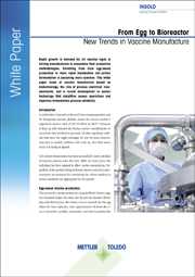 From egg to bioreactor: new trends in vaccine manufacture
