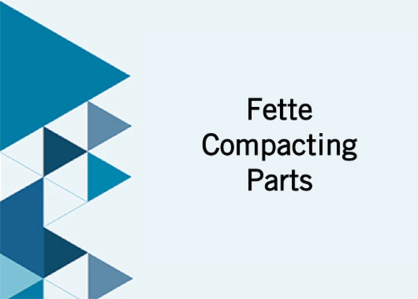 Global online auction of Fette tablet press parts inventory from a specialist nutraceuticals manufacturer