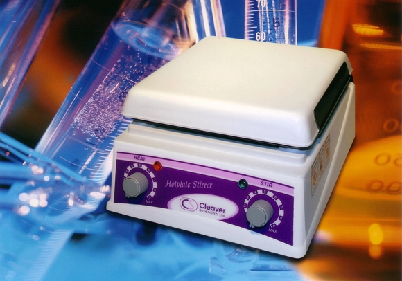 Hotplates and stirrers are clean and compact