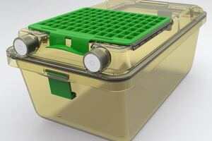 Isolator transfer design for ATMP products