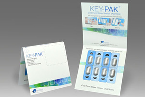Keystone Folding Box Company brings F=1 child resistance to cold-form blisters with its Key-Pak Wallet Card