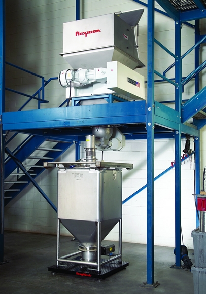 Manual dump system eliminates dust