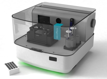 Microbioreactor rapidly handles microbial strains, clone libraries and cells