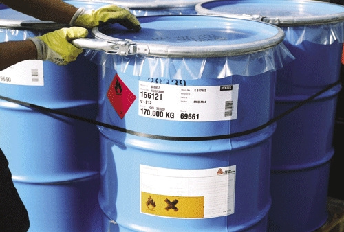 New chemical drum labelstock withstands harsh environments
