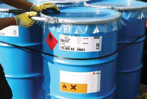 New chemical drum labelstock withstands harsh environments