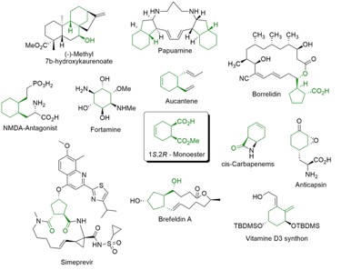 Figure 1 (1S,2R)-monoester is a key intermediate for biologically active molecules. 
