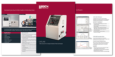 New literature information for the Hiden CATLAB-PCS combined microreactor and mass spectrometer system