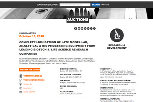 Online auction from EquipNet
