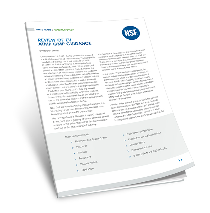 Review of EU ATMP GMP guidance