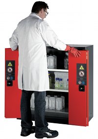 Safe storage for hazardous chemicals