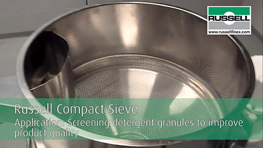 Safety sieve for detergent powder safeguards chemical company’s reputation