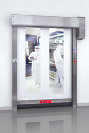 sara LBS high speed cleanroom doors offer hygienic operation without interruption